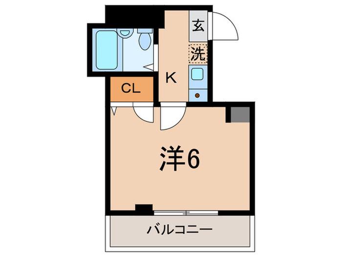 第15シンエイビル(1K/1階)の間取り写真