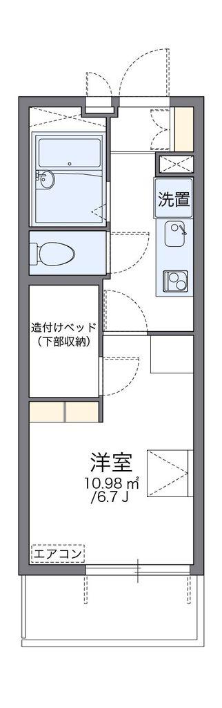 レオパレスサステナビリティ(1K/2階)の間取り写真