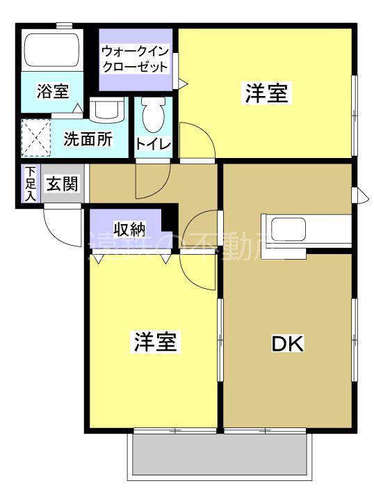 サンビレッジ神田C(3LDK/1階)の間取り写真