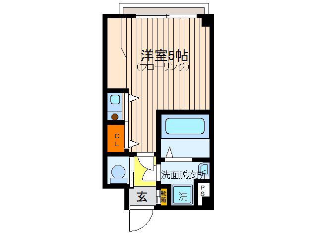 八景舎 東上野(ワンルーム/2階)の間取り写真