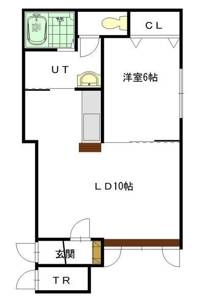 ディアコート(1LDK/1階)の間取り写真