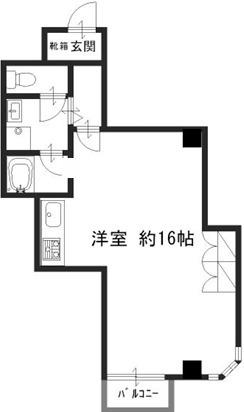 ディナスタビル(ワンルーム/8階)の間取り写真
