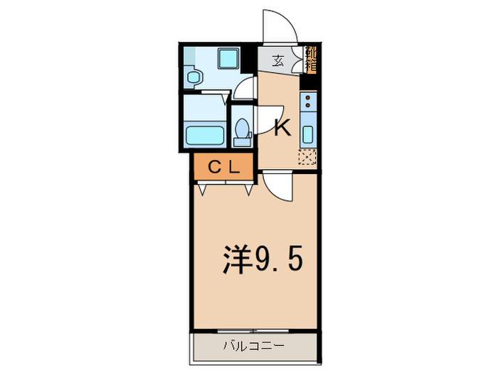 リジェネス小石川FB(1K/4階)の間取り写真