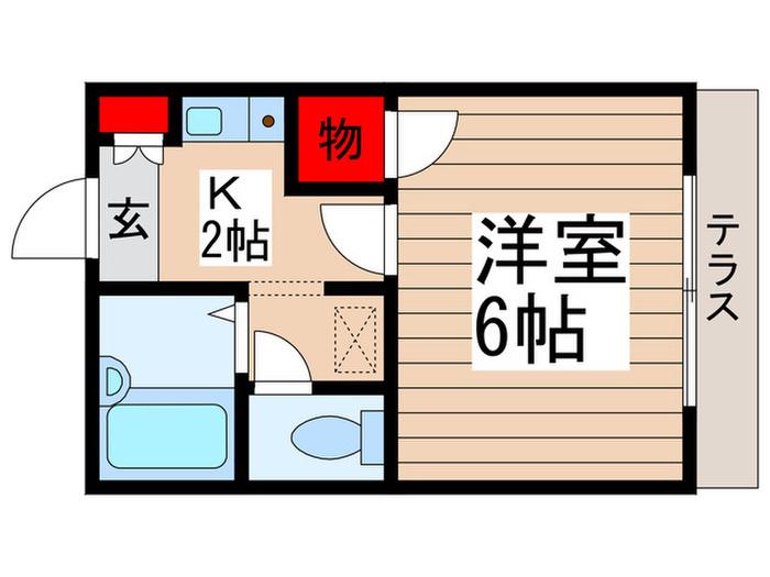 メゾン 美館(1K/1階)の間取り写真