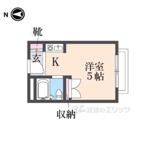 プレアール小若江(ワンルーム/1階)の間取り写真