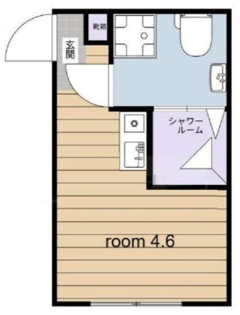 クラーニヒハウス(ワンルーム/1階)の間取り写真