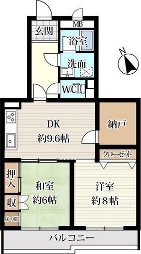 08TF215雪見(2SDK/3階)の間取り写真