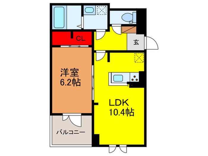 グレートエレガンス′24(1LDK/2階)の間取り写真