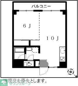 パティオ駒岡1号館(ワンルーム/3階)の間取り写真