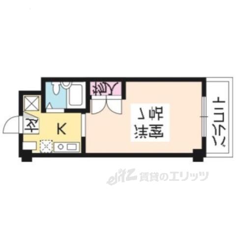 FOK21(1K/2階)の間取り写真