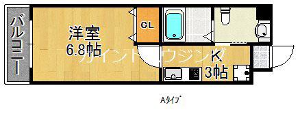 FDS FIORE(1K/7階)の間取り写真