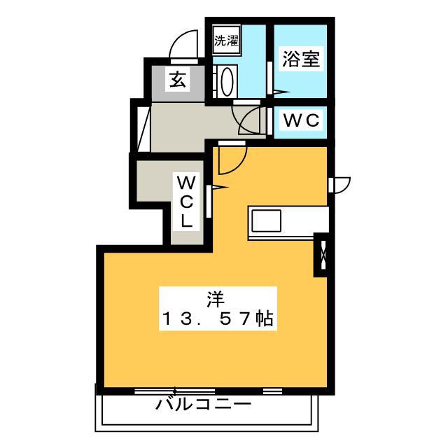 サニー南山(1K/1階)の間取り写真