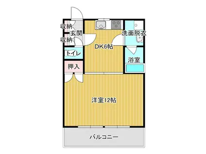 アーバンライフ JOY(1SDK/3階)の間取り写真