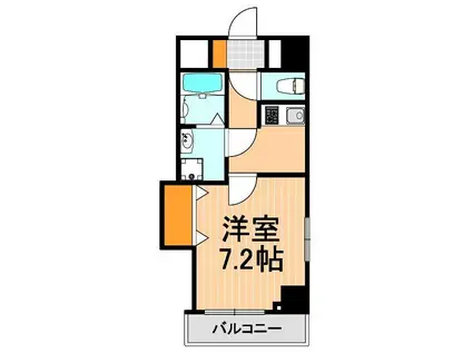 シエロ西竹の塚(1K/9階)の間取り写真