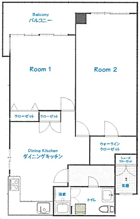 ライオンズマンション赤坂 7階階 間取り