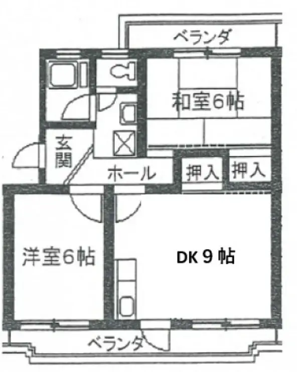 第1鞠子ロイヤルハイツ 5階階 間取り