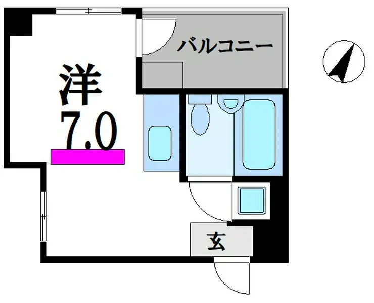 ハイホーム沖田 8階階 間取り