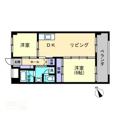 パルティーレ(2LDK/3階)の間取り写真