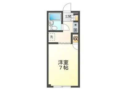 スカイビレッジアイセイ(1K/4階)の間取り写真