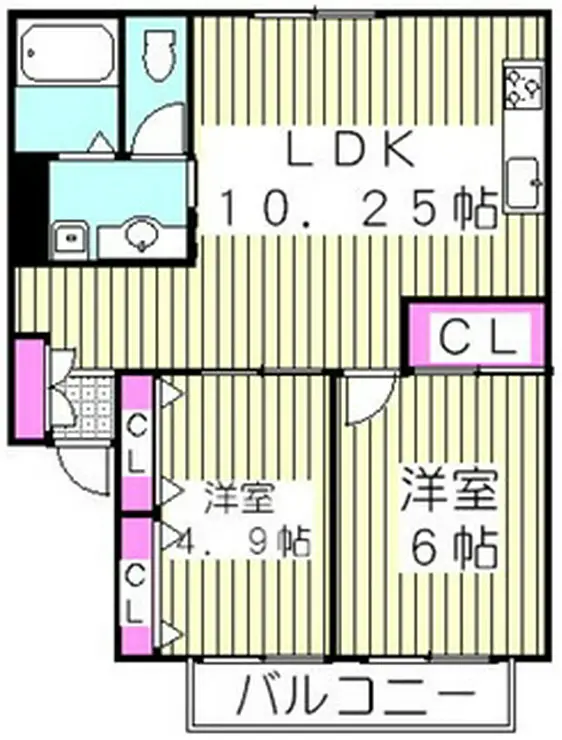 ジュリアン並木 1階階 間取り