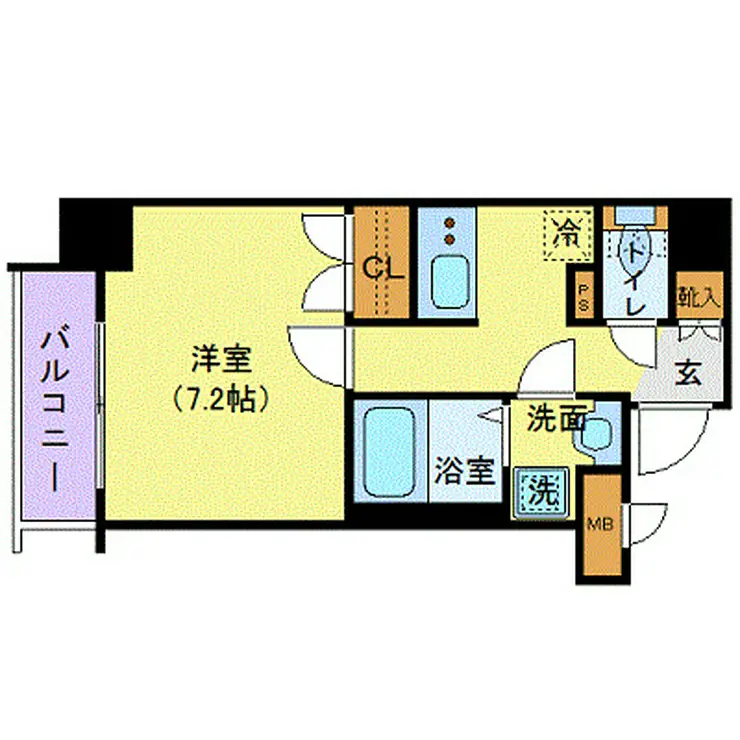 ロメック芝浦 7階階 間取り