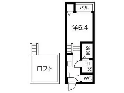 LE CIEL 六番町(1K/1階)の間取り写真