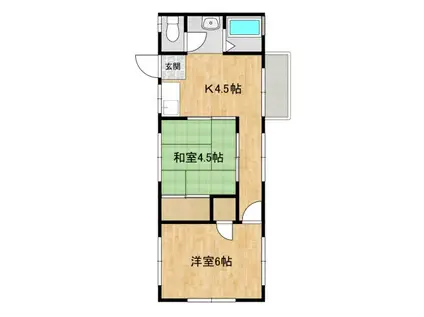 セントヒルズKASHIWA(2K/2階)の間取り写真