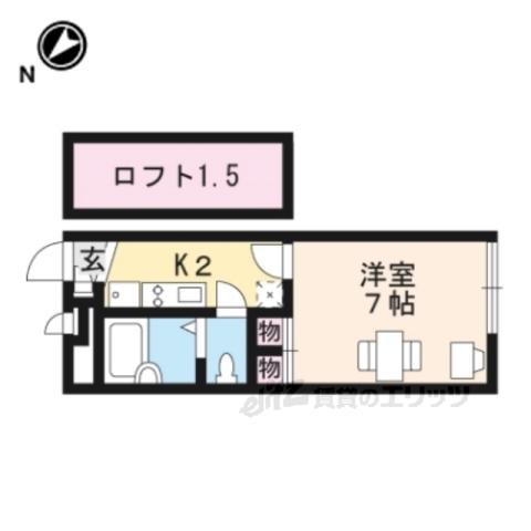 レオパレスSPECCHIO(1K/2階)の間取り写真