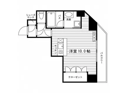 N・Y花園マンション(ワンルーム/3階)の間取り写真
