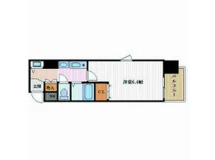 プレサンス名古屋駅前(1K/7階)の間取り写真