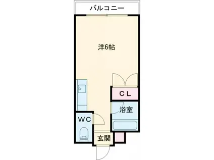 センチュリーアスカ V(ワンルーム/3階)の間取り写真