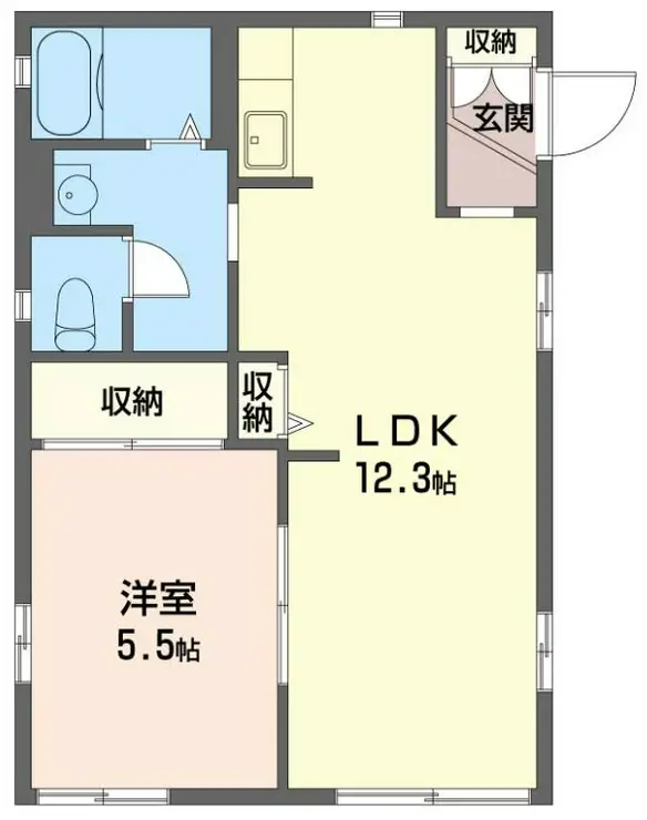 サンドルフ津田沼C 1階階 間取り