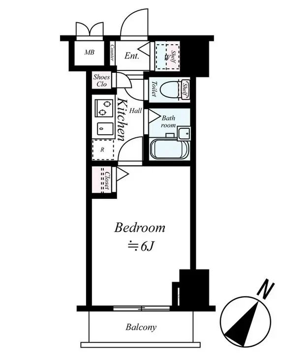 トーシンフェニックス初台弐番館 5階階 間取り