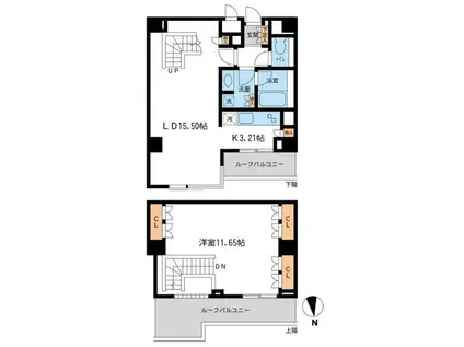 レジデンス白金コローレ レジデンスシロカネコローレ(1LDK/4階)の間取り写真