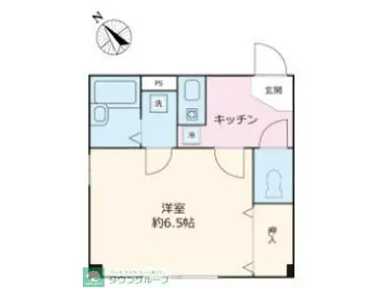 RAYHAUS横濱鶴見II(1K/3階)の間取り写真