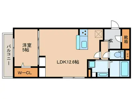 D-RESIDENCE上甲子園(1LDK/2階)の間取り写真