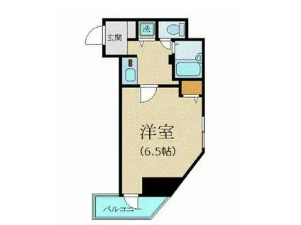 カスタリア新宿(1K/8階)の間取り写真