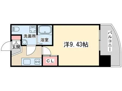 セレニテ天六西(1K/3階)の間取り写真