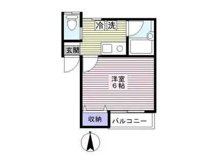 アーバンエイト(1K/1階)の間取り写真