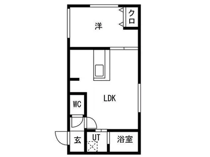 HEIMAT OYASHI(1LDK/4階)の間取り写真