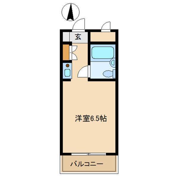 アートンヒュース(ワンルーム/3階)の間取り写真