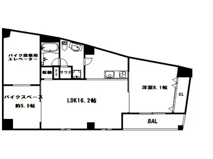 EG-12B(1LDK/5階)の間取り写真