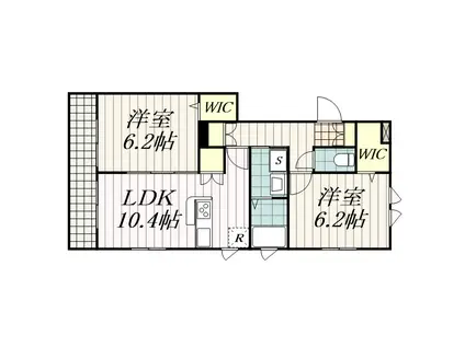 デアイル(2LDK/3階)の間取り写真