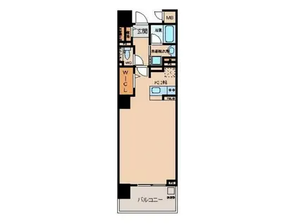 ロイヤルパークス花小金井(ワンルーム/9階)の間取り写真