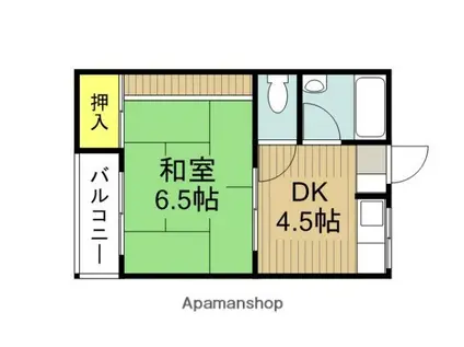 エルベ寿I(1DK/2階)の間取り写真