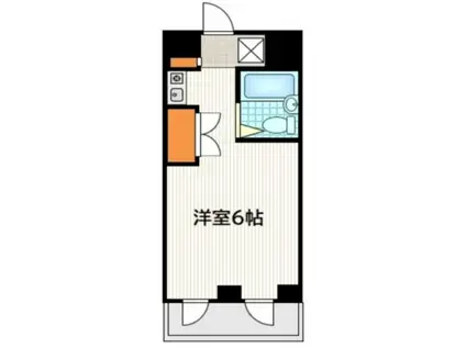 ファムズアリー(ワンルーム/2階)の間取り写真