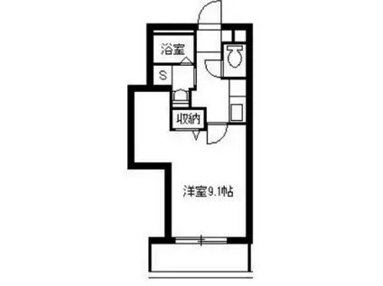LA LUNA SAKANOUE(1K/3階)の間取り写真