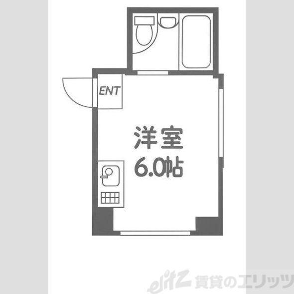 昭和グランドハイツ第二菅栄(ワンルーム/7階)の間取り写真