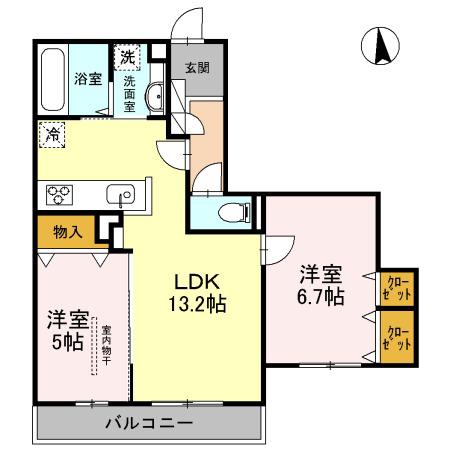 CASA FILANTE VOL.II(2LDK/3階)の間取り写真