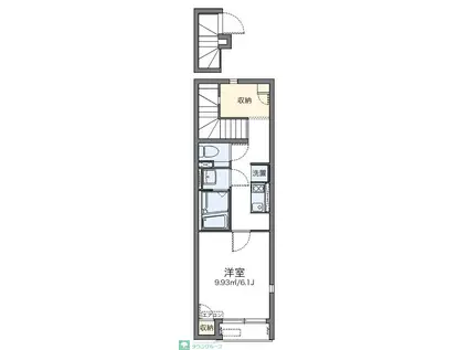レオネクスト和(1K/2階)の間取り写真